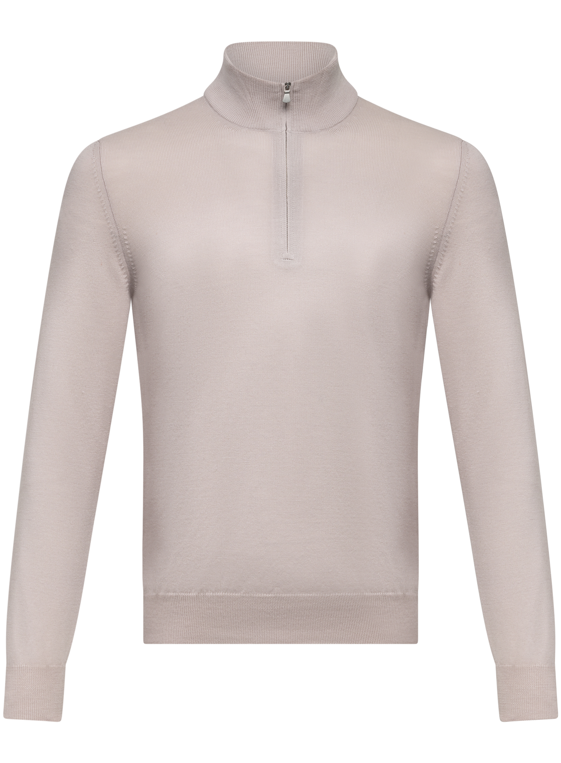 Half-zip trui van wol | L.BEIGE