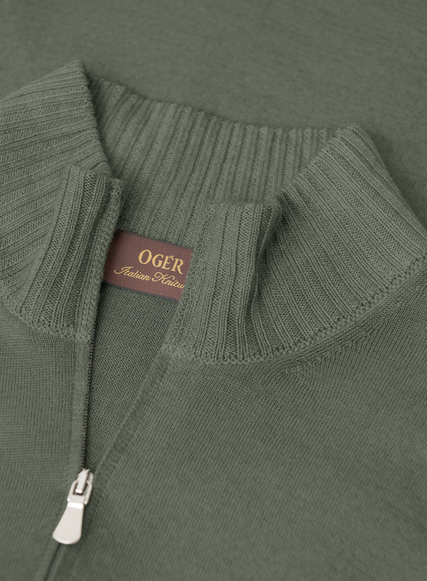 Ritsvest van scheerwol | FULL_WIDTH | Groen  