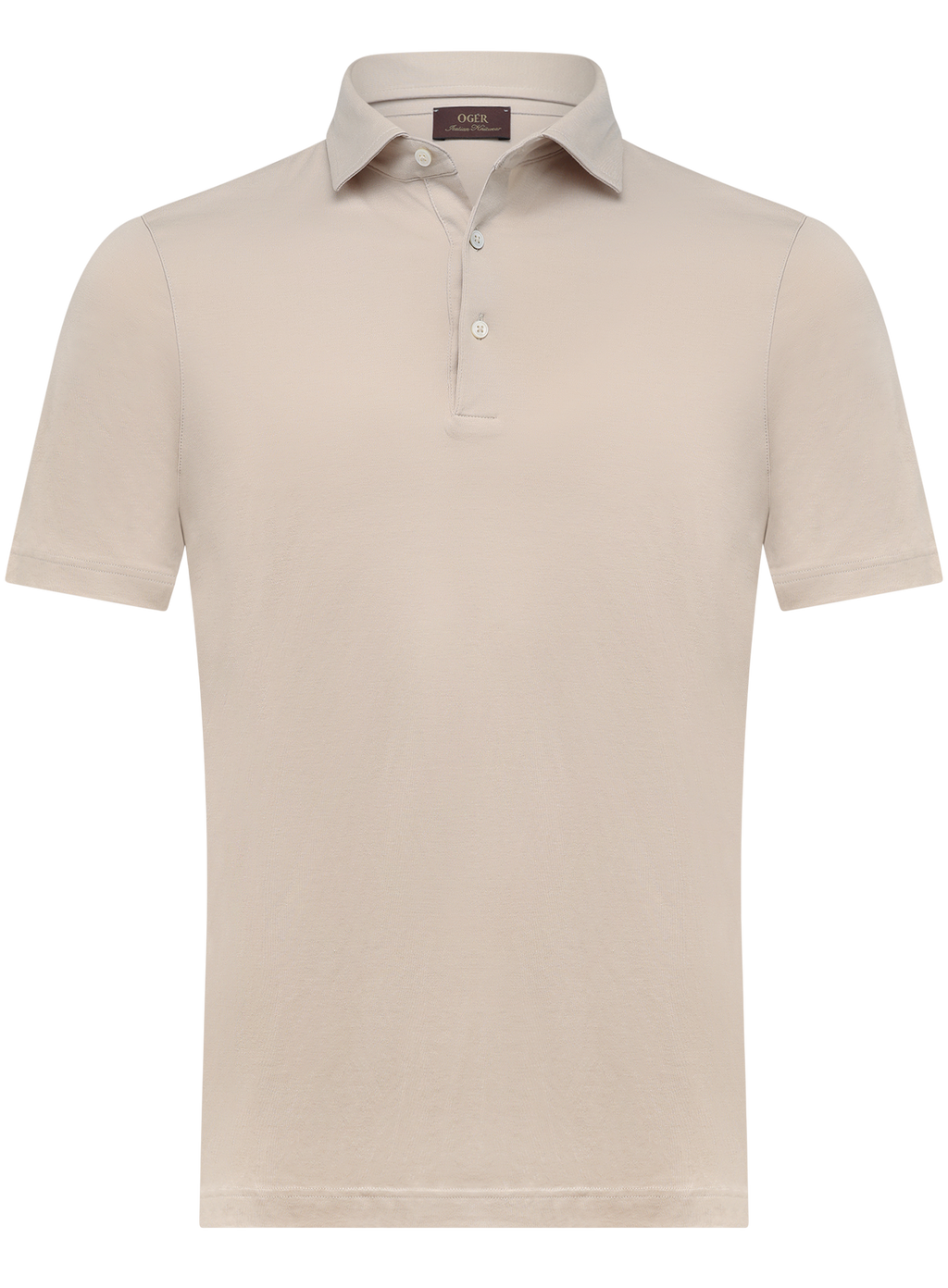 Polo met korte mouwen van katoen | Beige