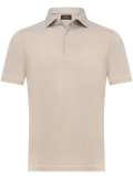 Polo met korte mouwen van katoen | Beige