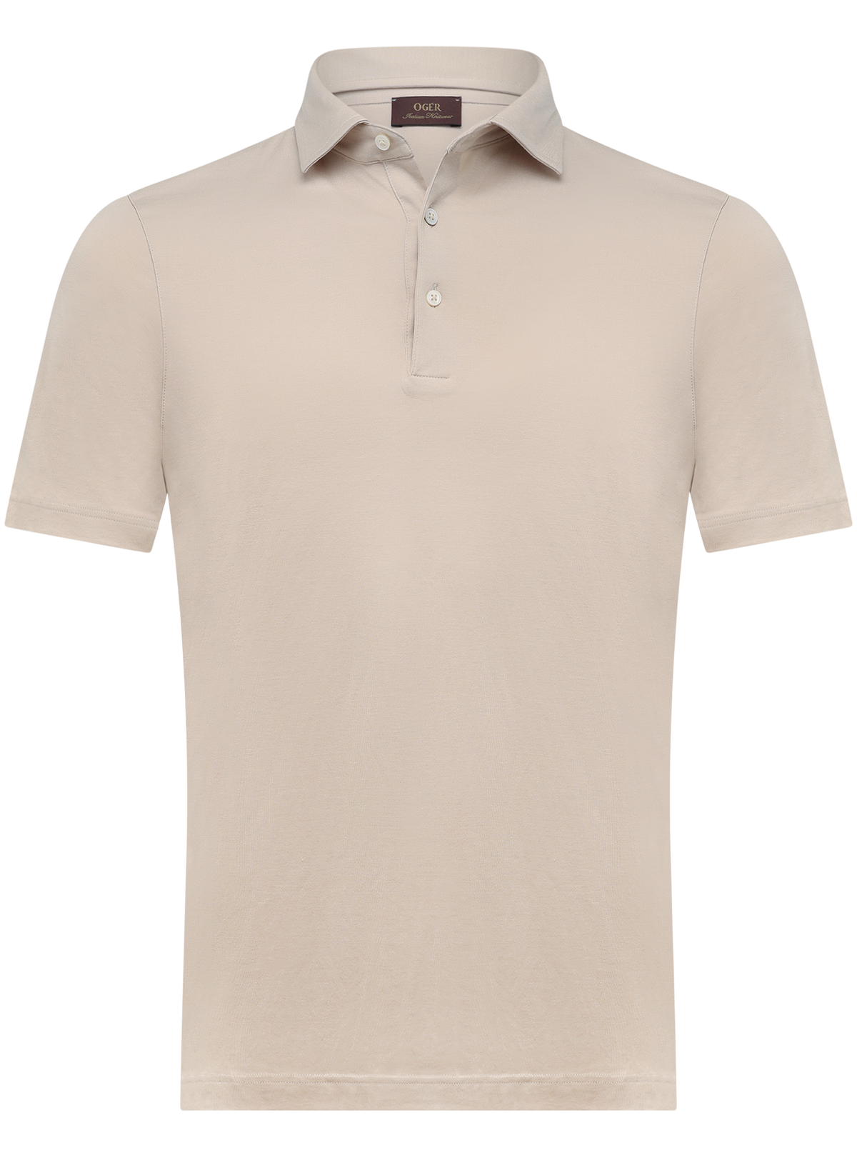 Polo met korte mouwen van katoen | Beige