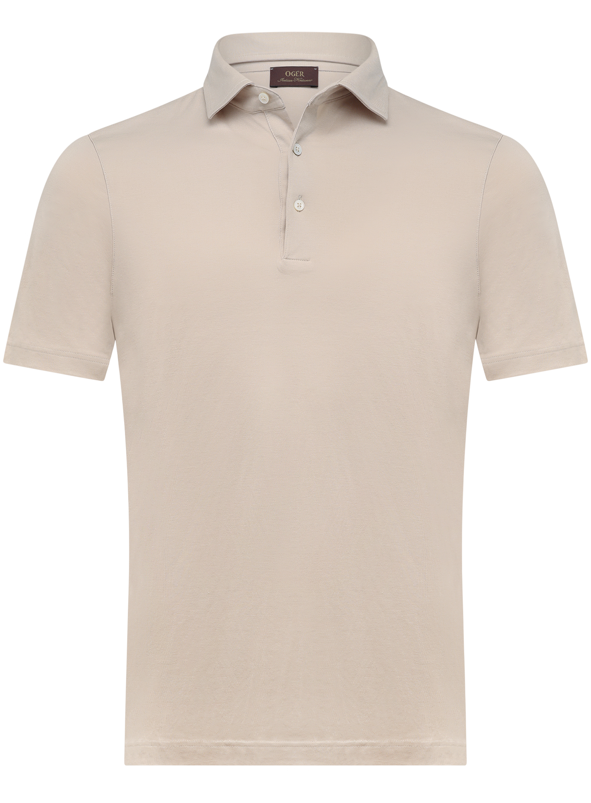 Polo met korte mouwen van katoen | Beige