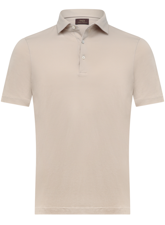 Polo van katoen | Beige