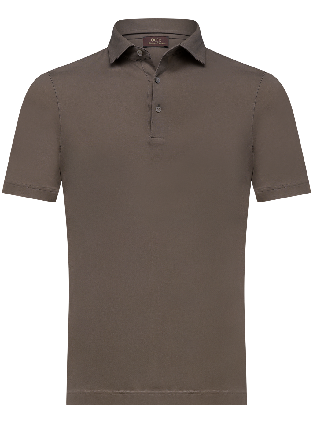 Polo met korte mouwen van katoen | TAUPE