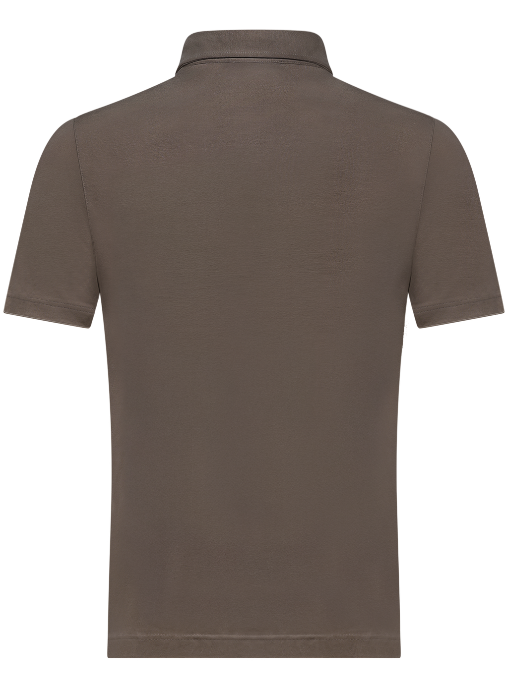 Polo met korte mouwen van katoen | TAUPE
