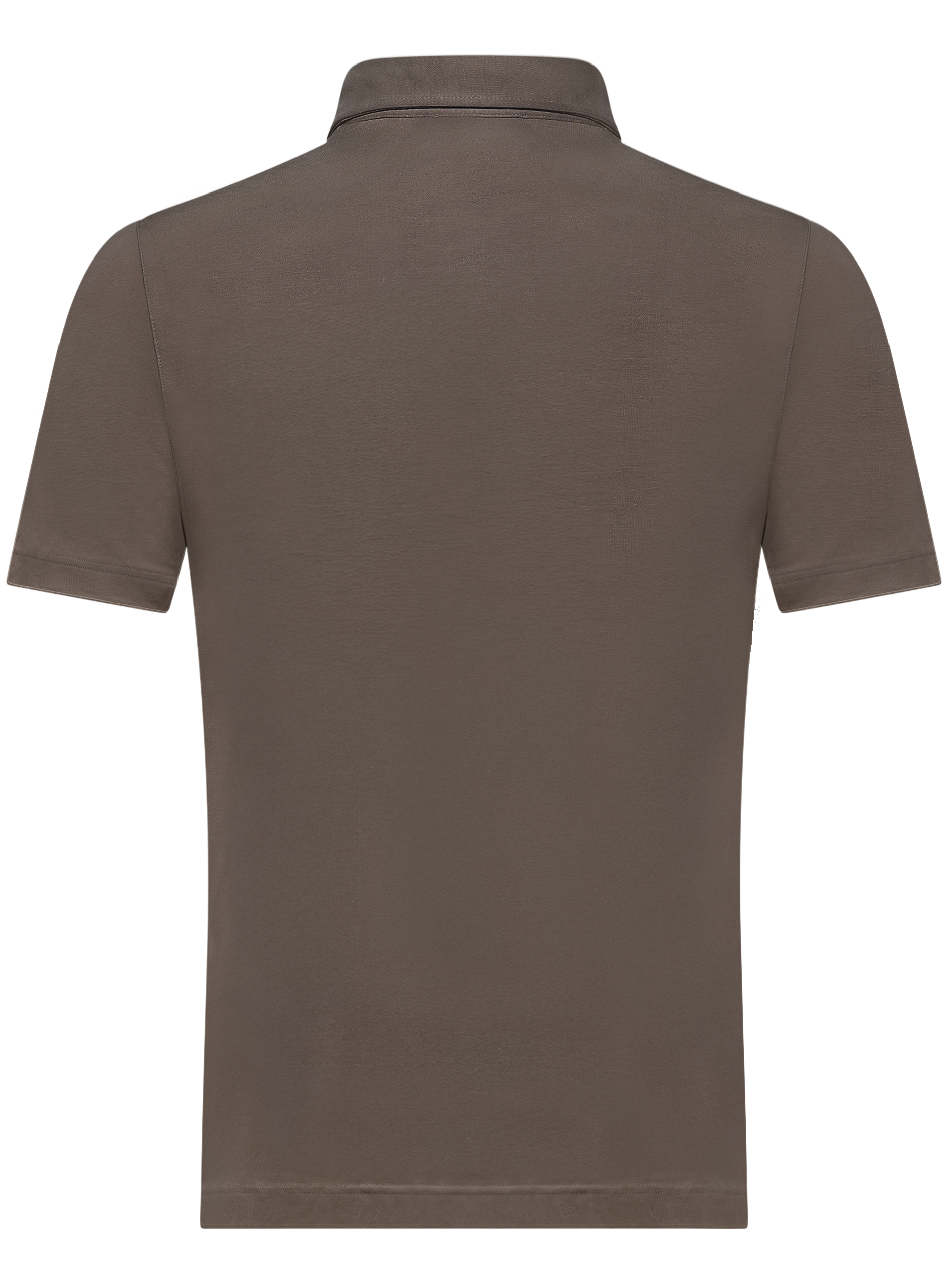 Polo met korte mouwen van katoen | TAUPE