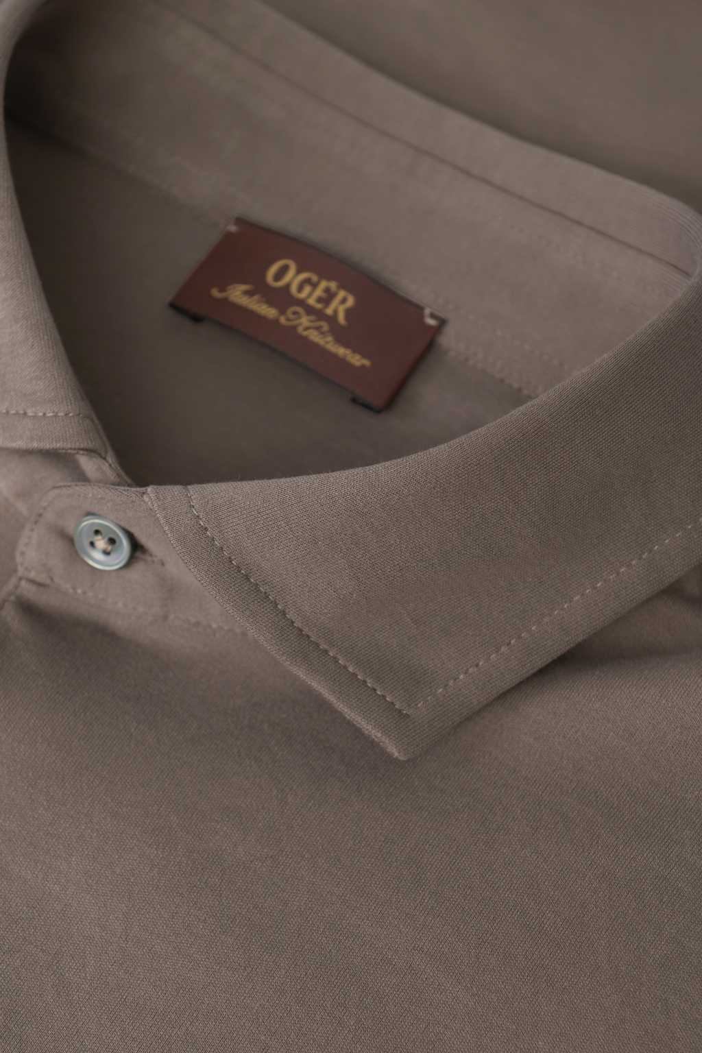 Polo met korte mouwen van katoen | FULL_WIDTH | TAUPE