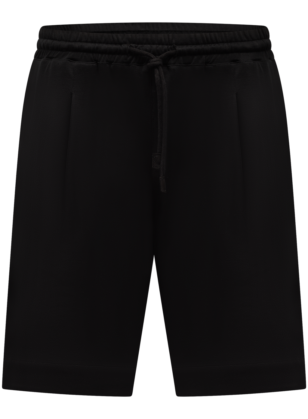 Korte broek met trekkoord van katoen | Zwart
