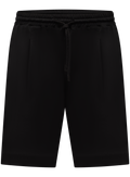 Korte broek met trekkoord van katoen | Zwart