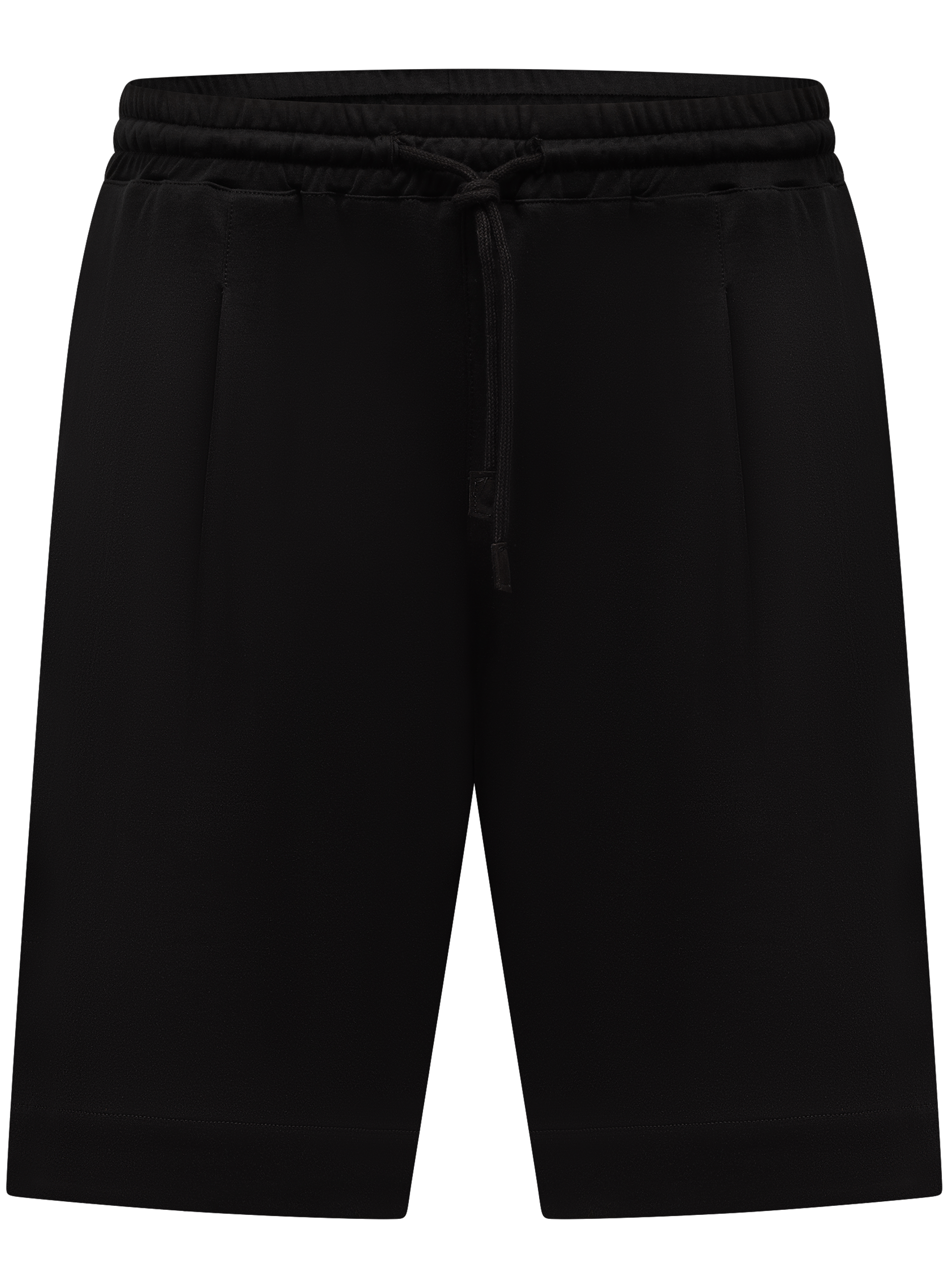 Korte broek met trekkoord van katoen | Zwart