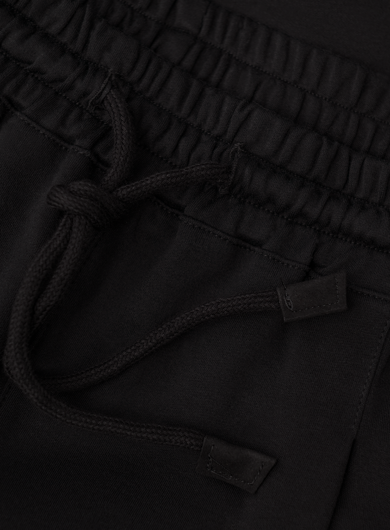 Korte broek met trekkoord van katoen | FULL_WIDTH | Zwart