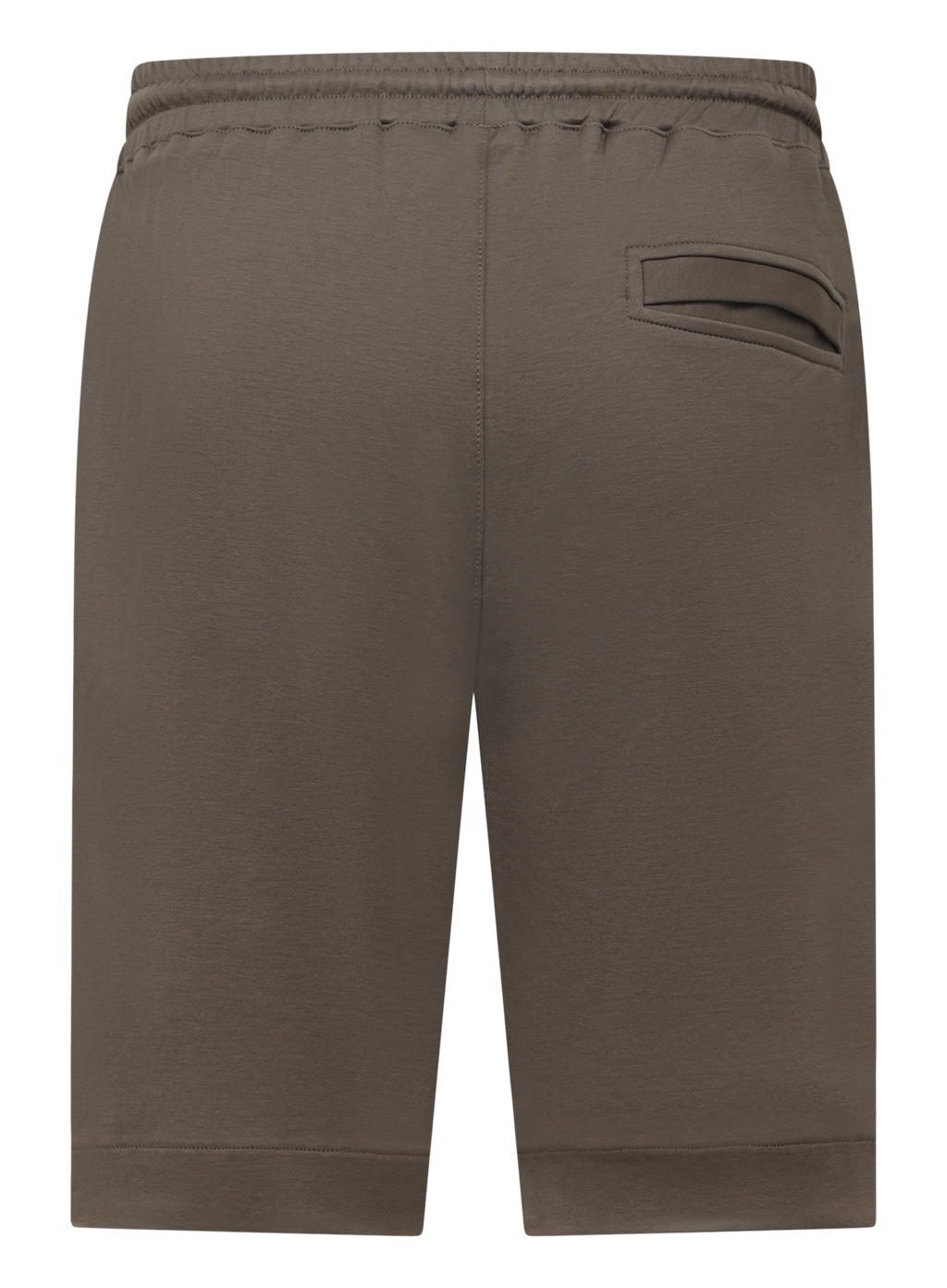 Korte broek met trekkoord van katoen | TAUPE