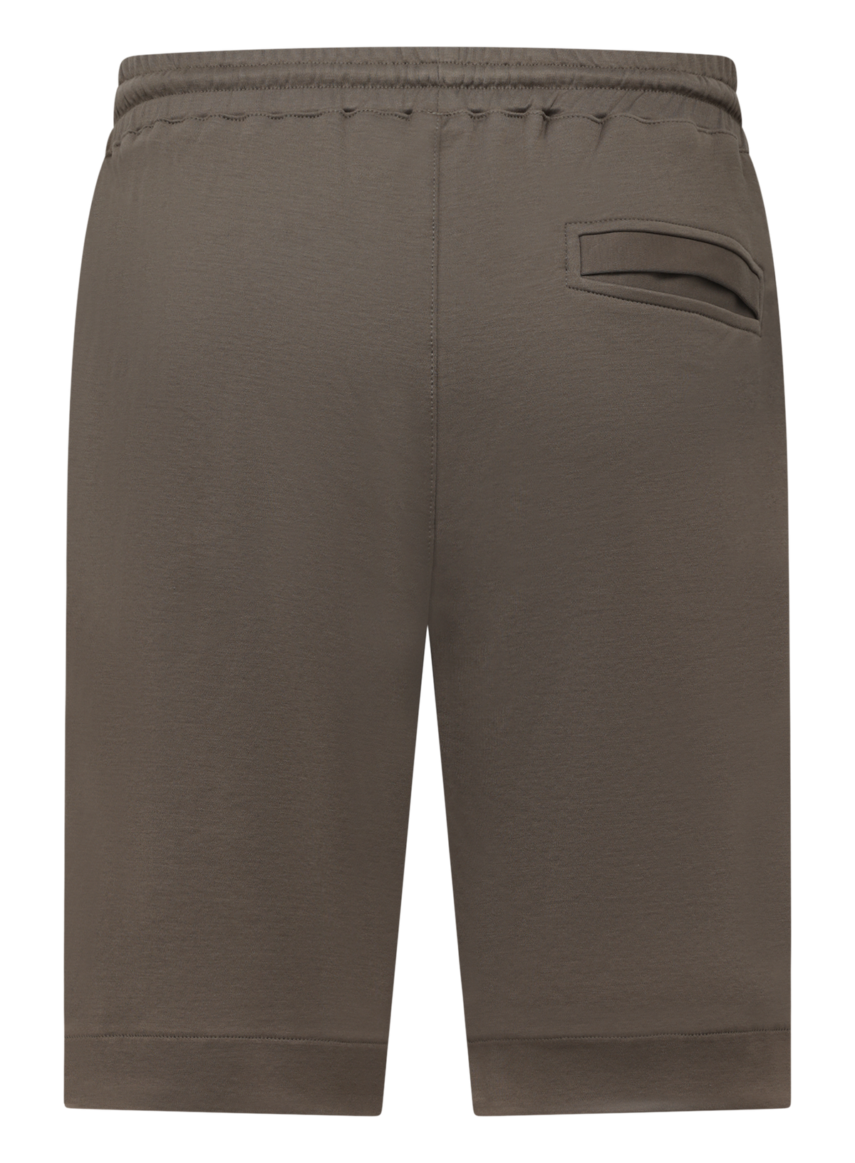 Korte broek met trekkoord van katoen | TAUPE