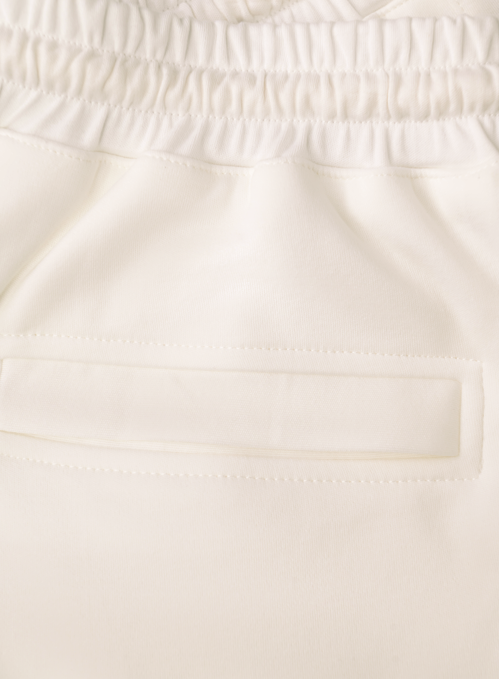 Korte broek met trekkoord van katoen | FULL_WIDTH | Wit