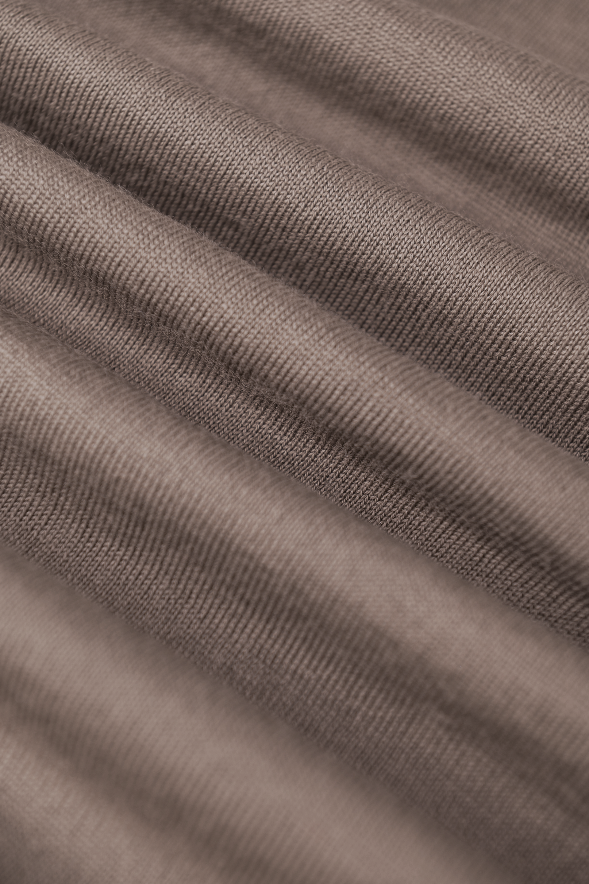 Buttonless polo van scheerwol | FULL_WIDTH | TAUPE