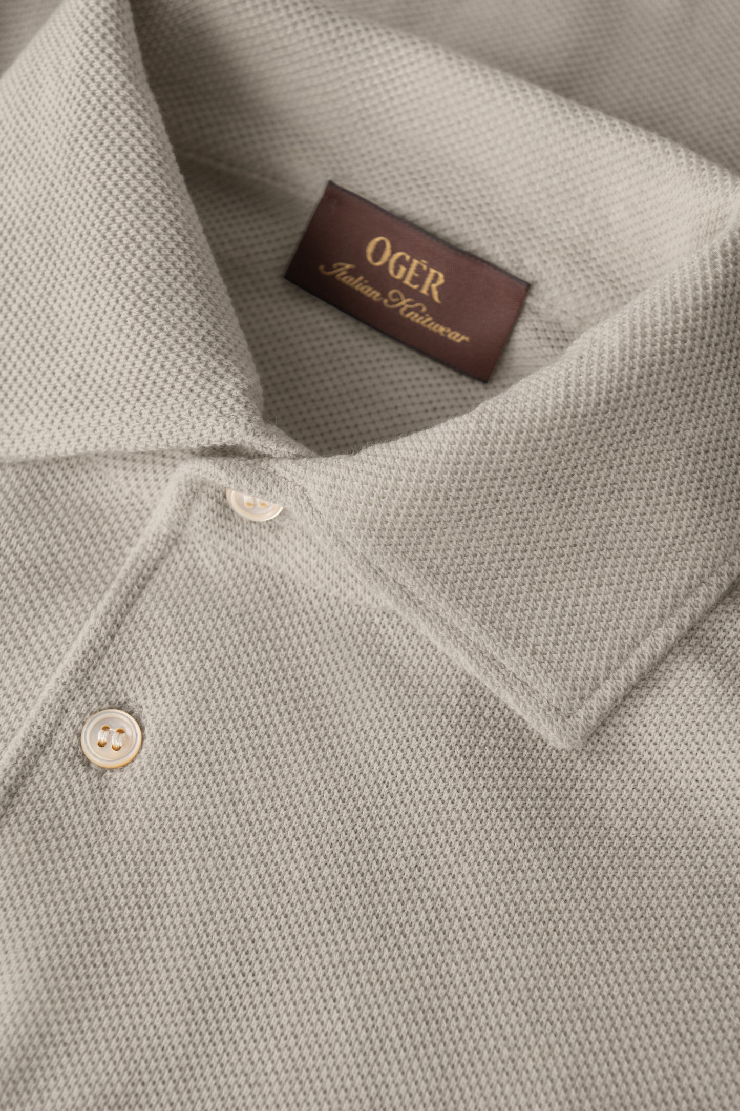 Polo van katoen | FULL_WIDTH | Beige