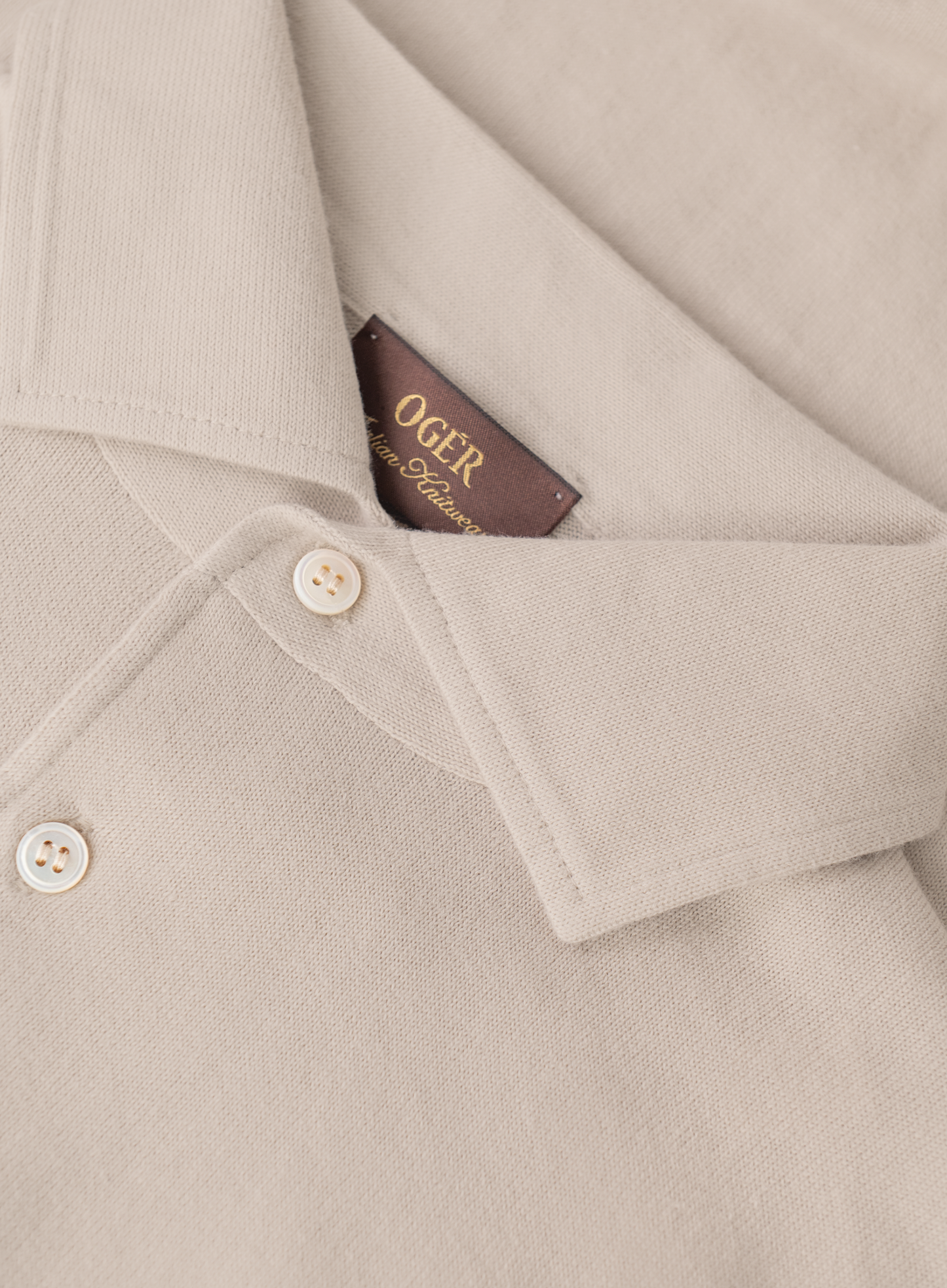 Polo van katoen | Beige