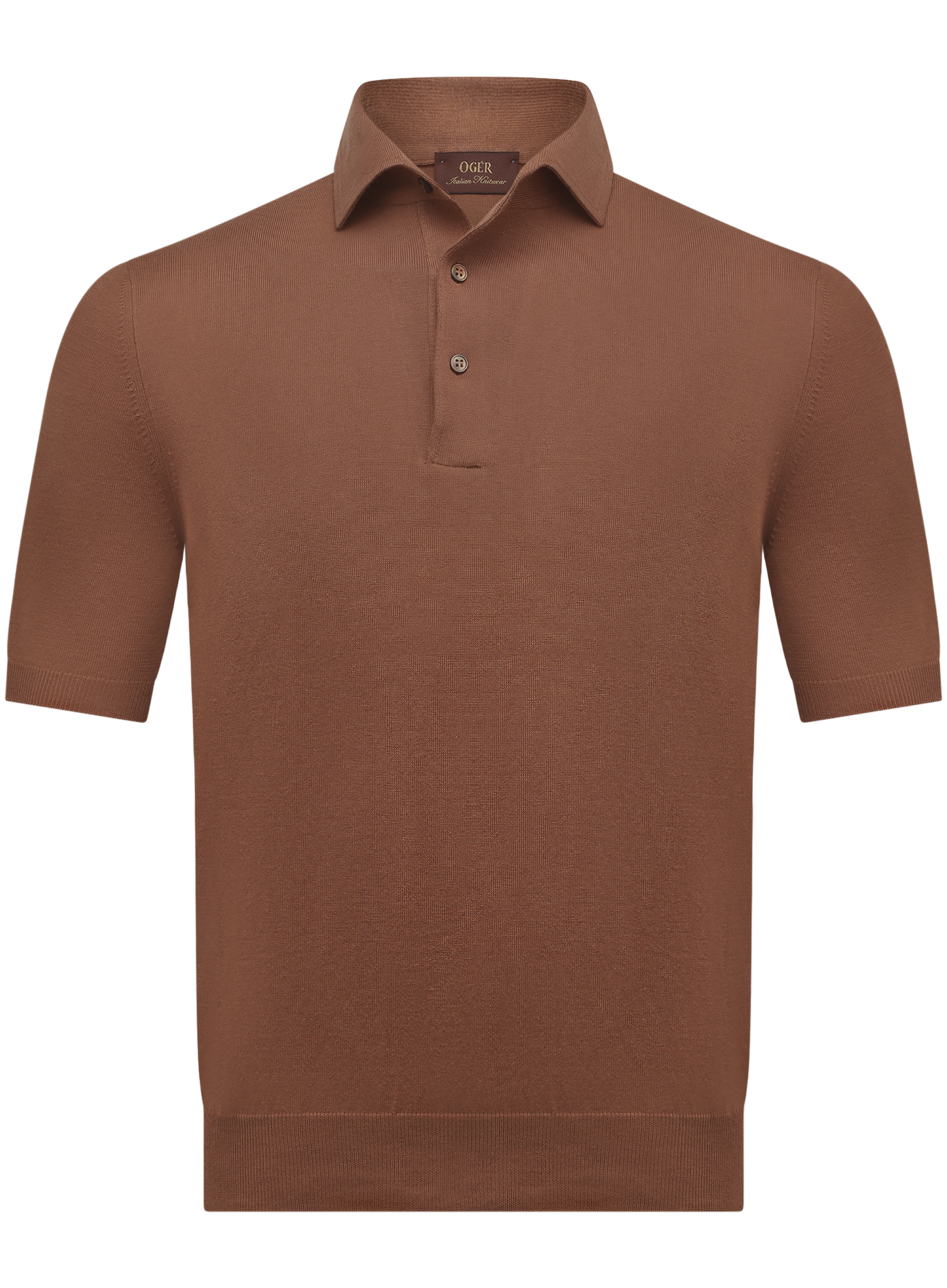 Polo van katoen | Bruin