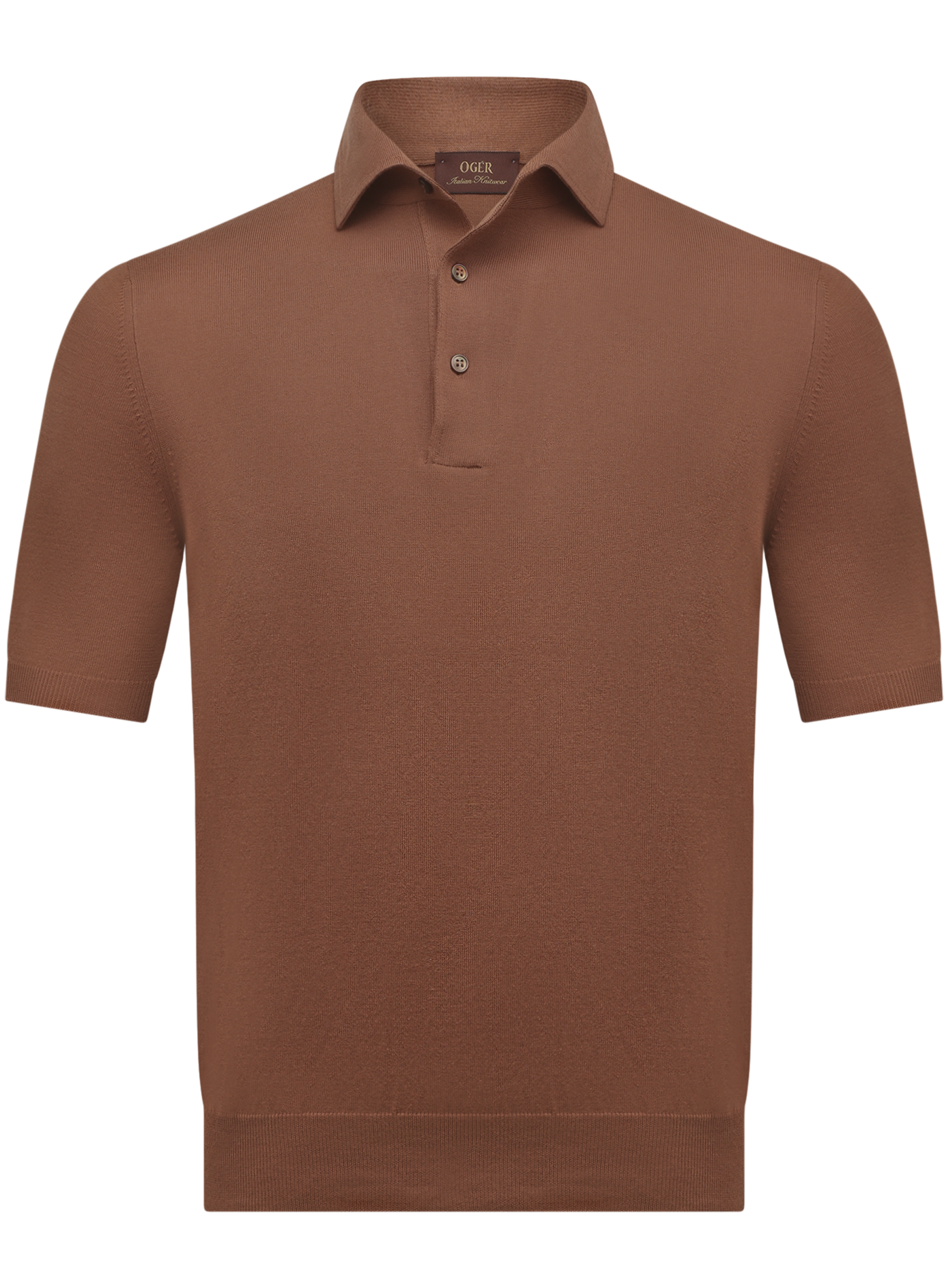 Polo van katoen | Bruin