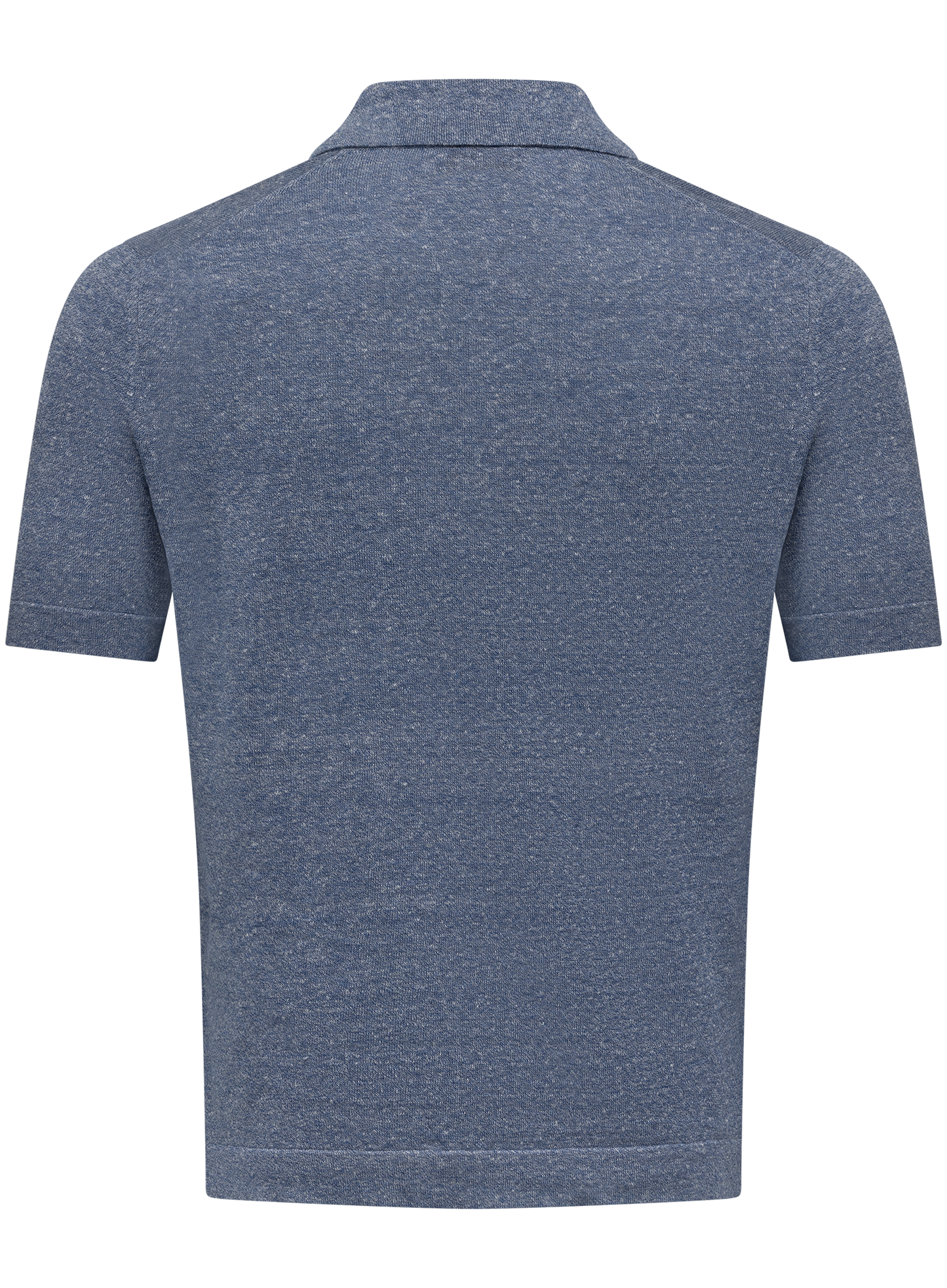 Poloshirt van linnen en katoen | L.Blauw