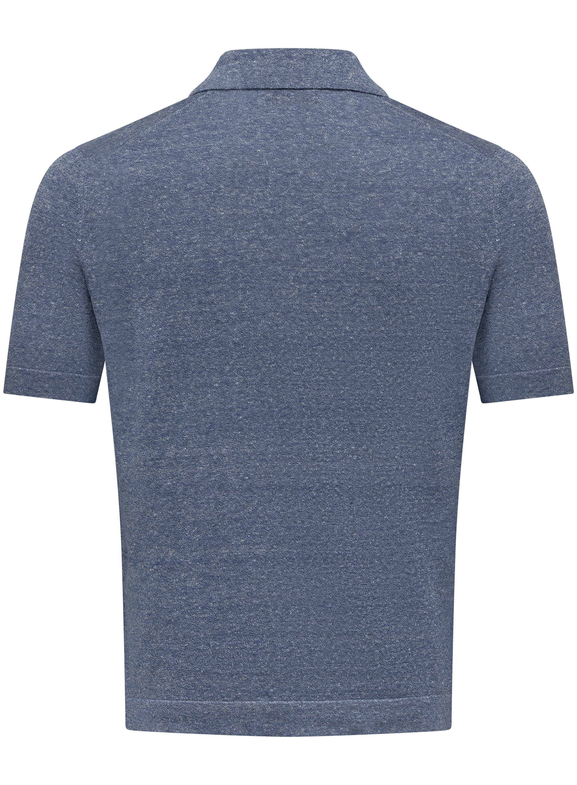 Poloshirt van linnen en katoen | L.Blauw