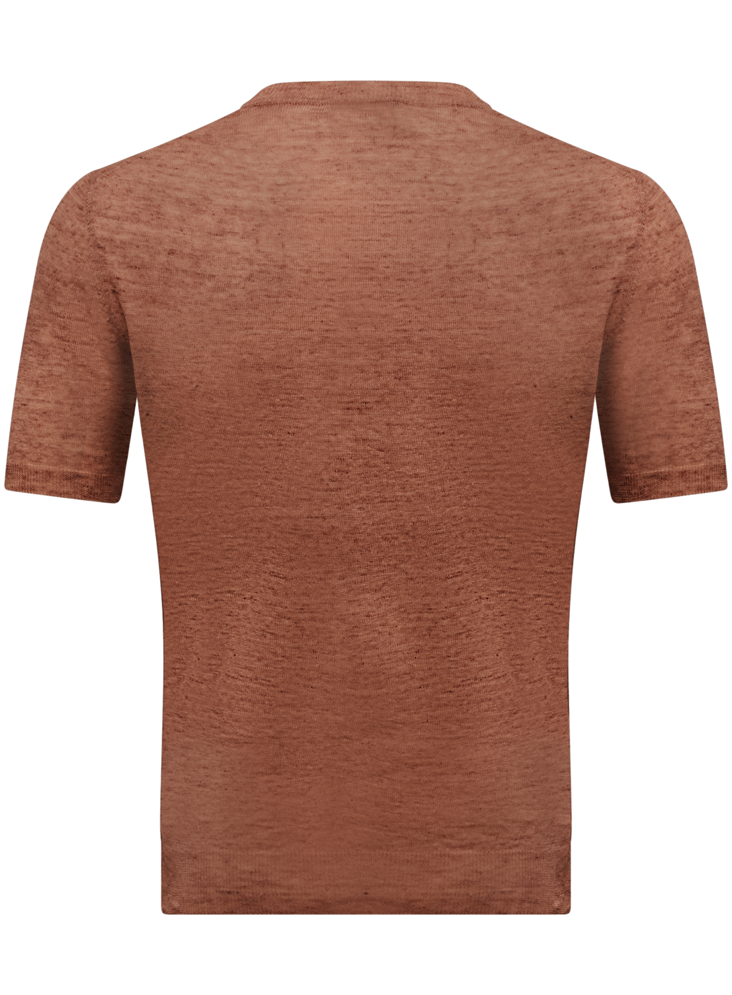 Linnen T-shirt | Roest