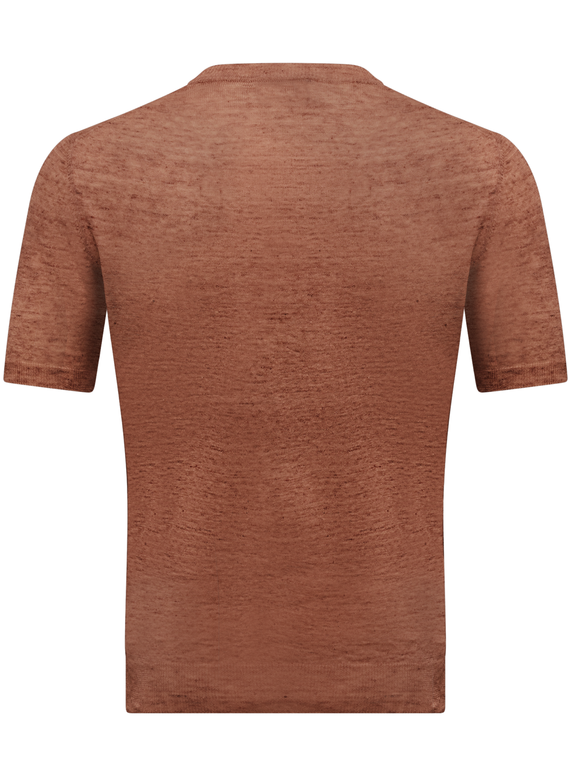 Linnen T-shirt | Roest
