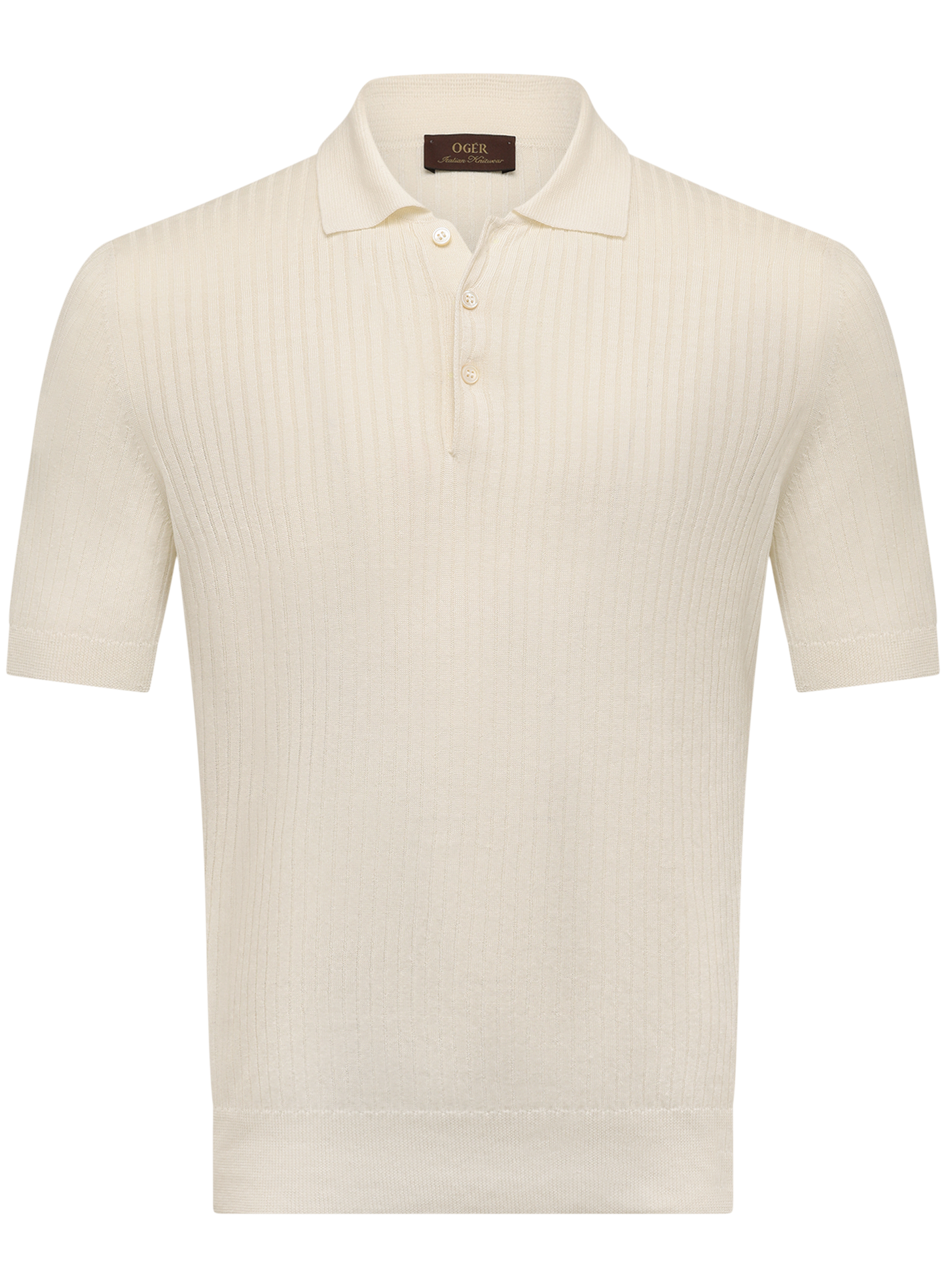 Polo van linnen en katoen | ROOM-WIT