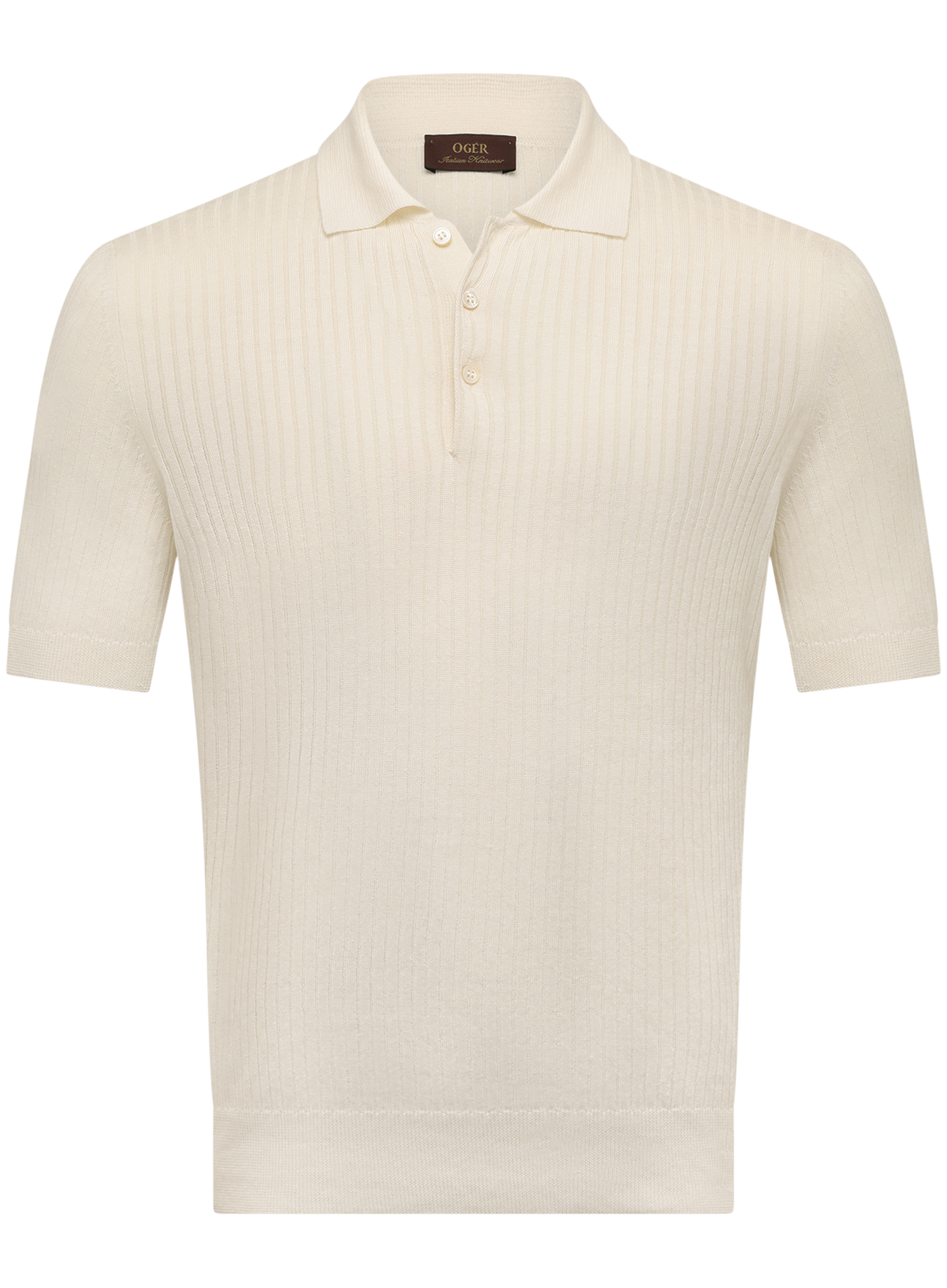 Polo van linnen en katoen | ROOM-WIT