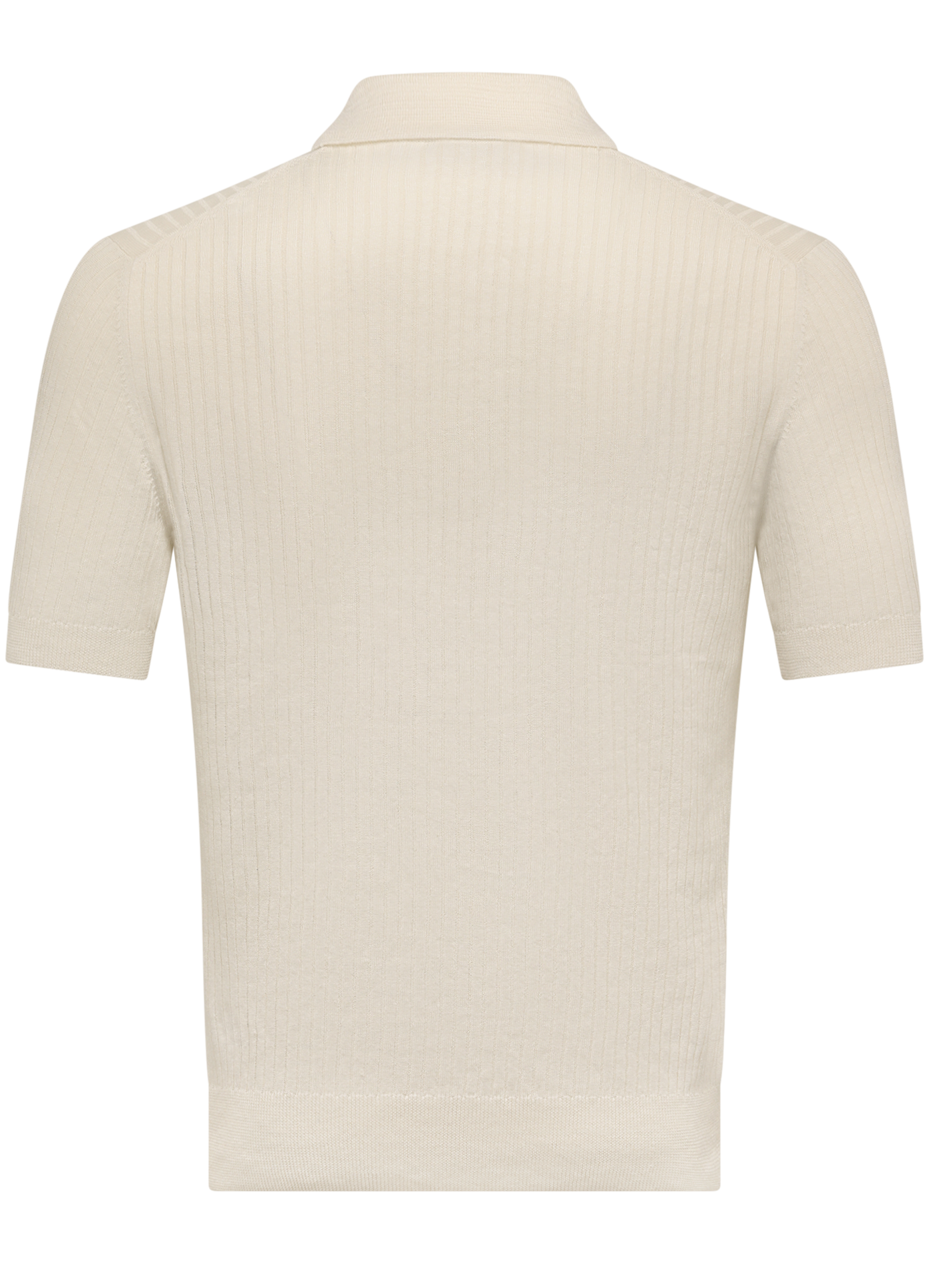 Polo van linnen en katoen | ROOM-WIT