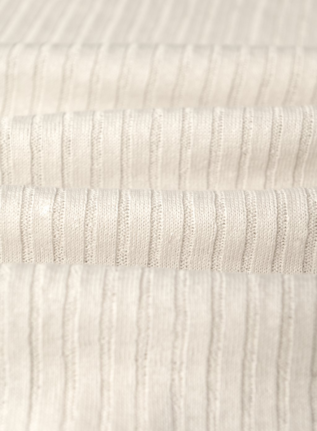 Polo met ribstructuur van linnen en katoen | FULL_WIDTH | ROOM-WIT