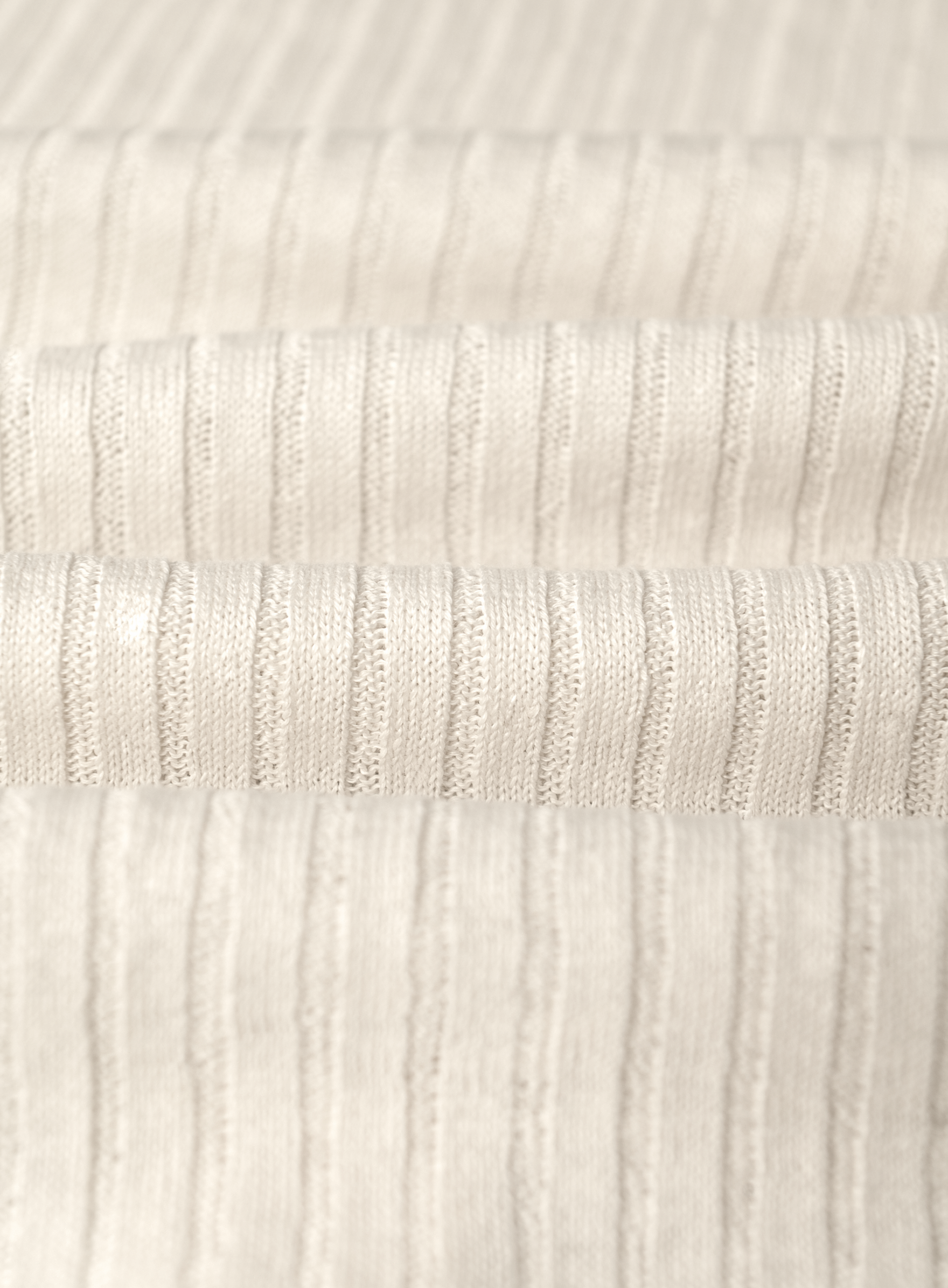 Polo met ribstructuur van linnen en katoen | FULL_WIDTH | ROOM-WIT