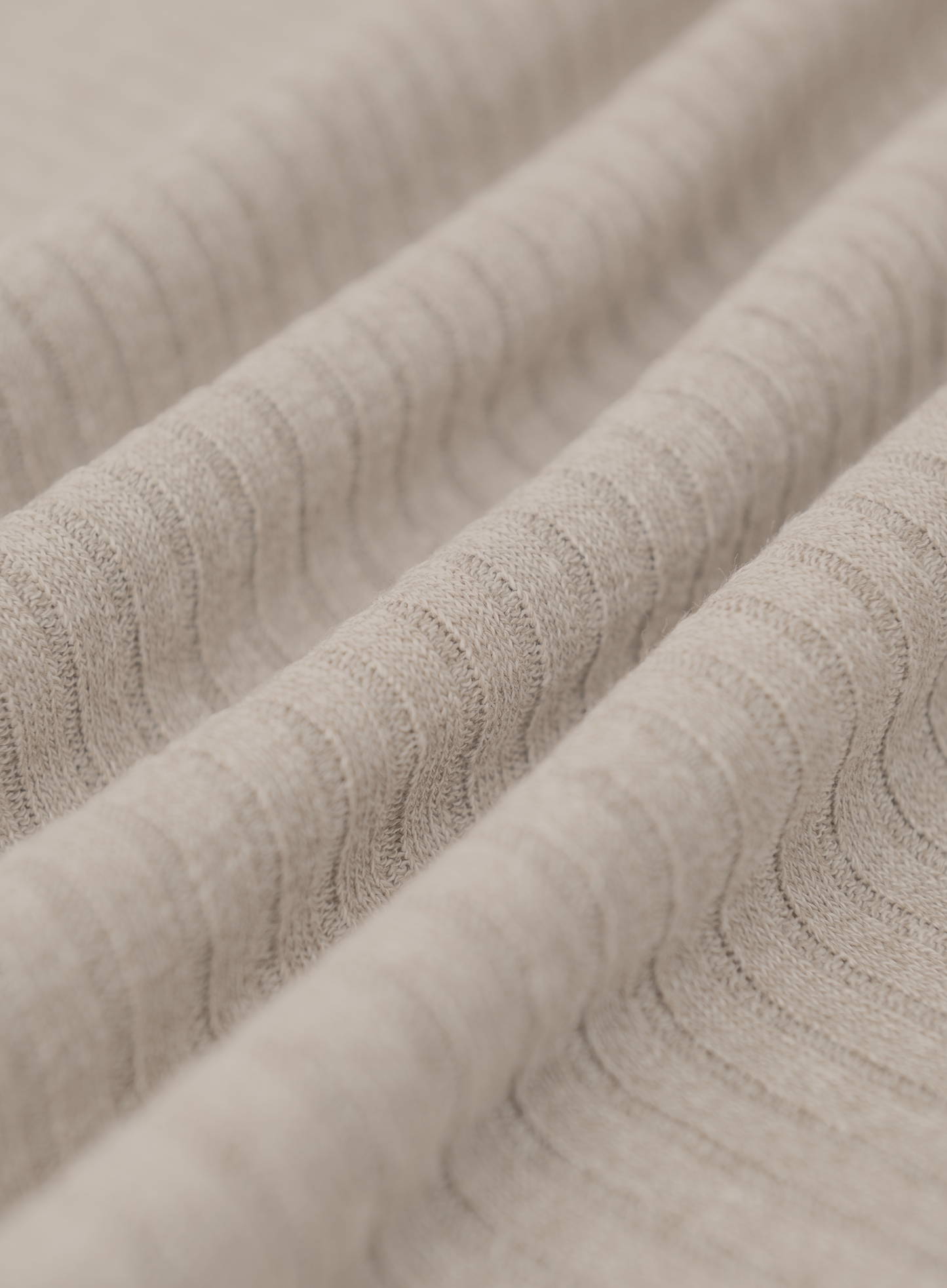 Polo van linnen en katoen | Beige