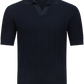 Buttonless polo van katoen | BLUE NAVY