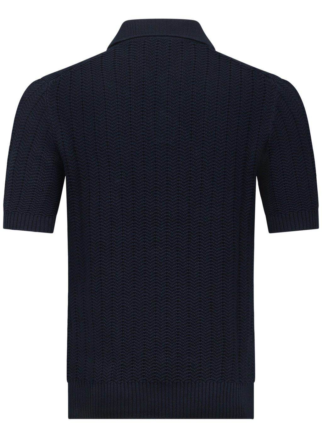 Buttonless polo van katoen | BLUE NAVY