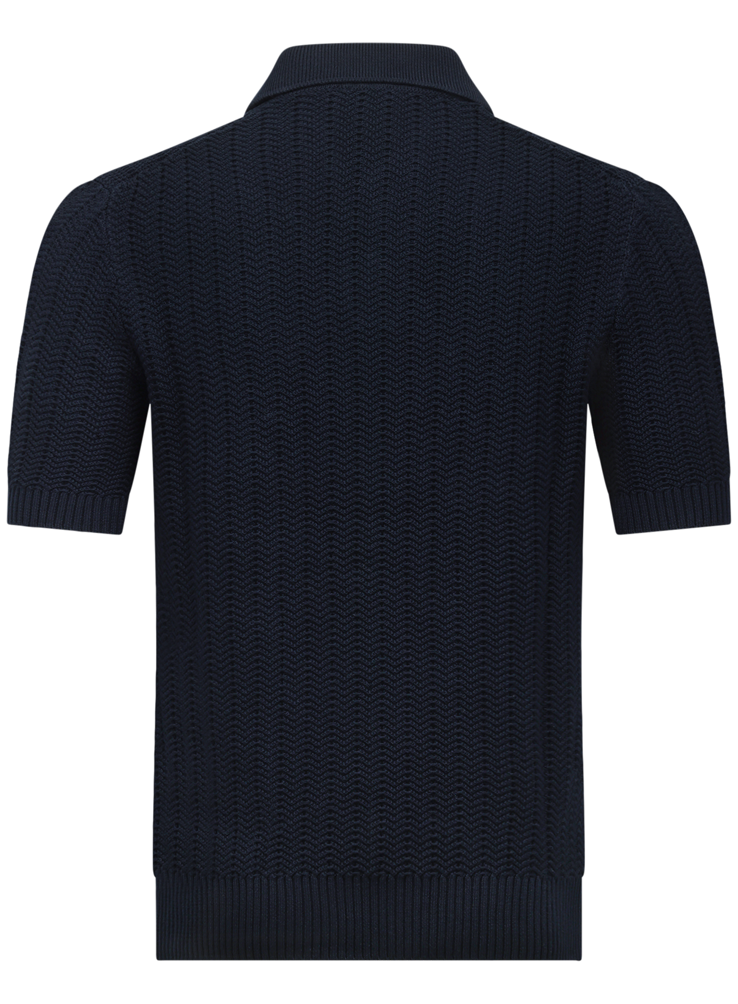Buttonless polo van katoen | BLUE NAVY