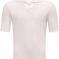 Buttonless polo van katoen | Wit