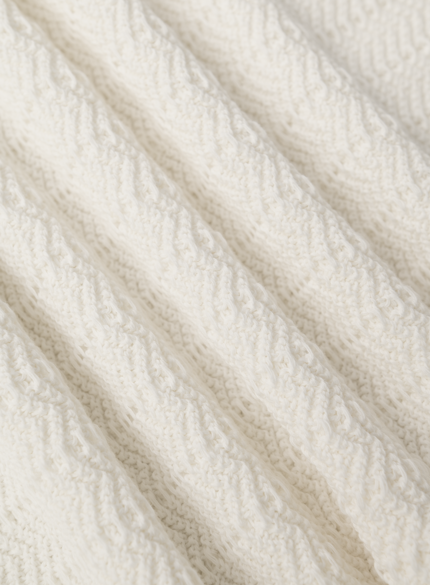 Buttonless polo van katoen | Wit