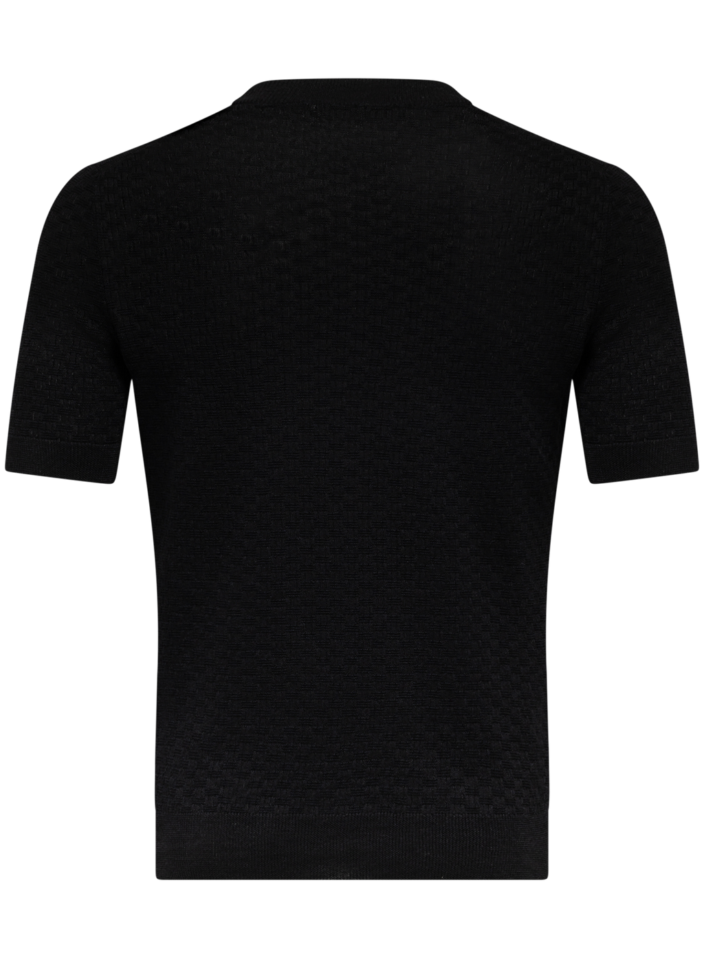 T-shirt met korte mouw van linnen en katoen | Zwart