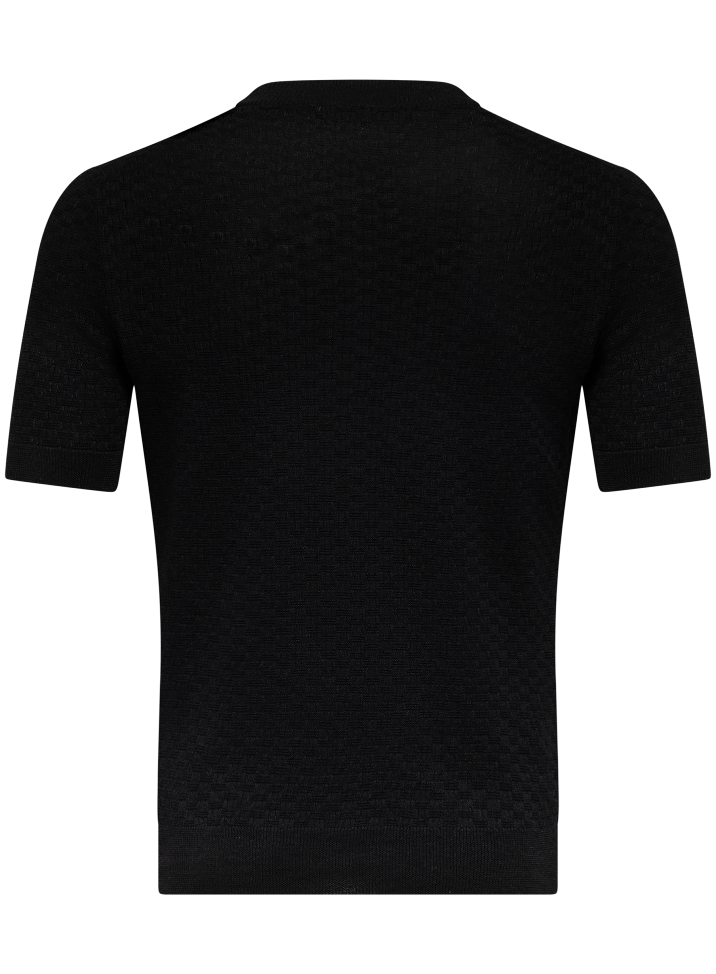 Linnen-katoenen T-shirt | Zwart