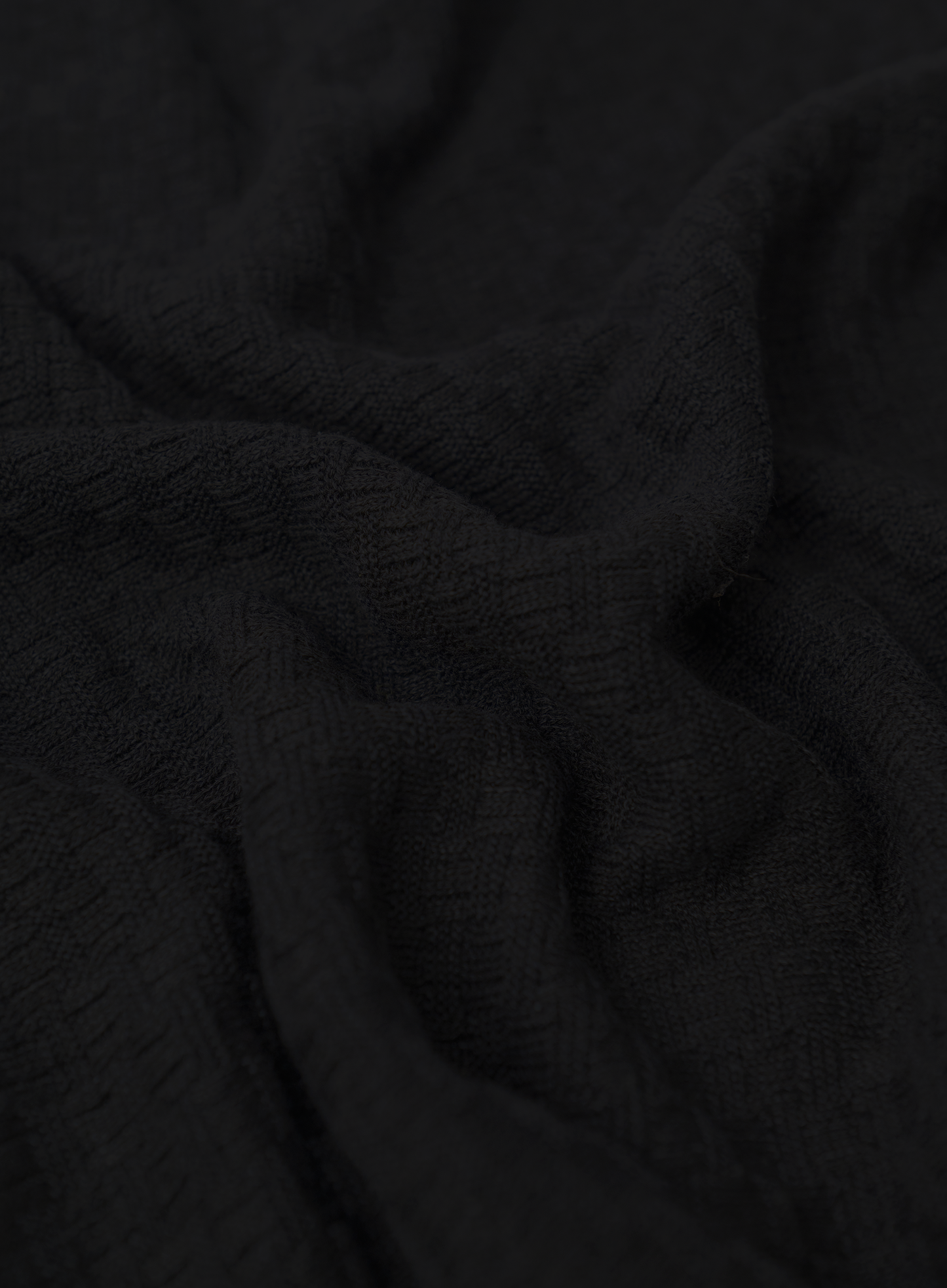 Linnen-katoenen T-shirt | Zwart