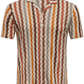 Knitted shirt van katoen | Multicolor