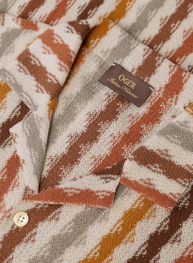 Knitted shirt van katoen | FULL_WIDTH | Multicolor