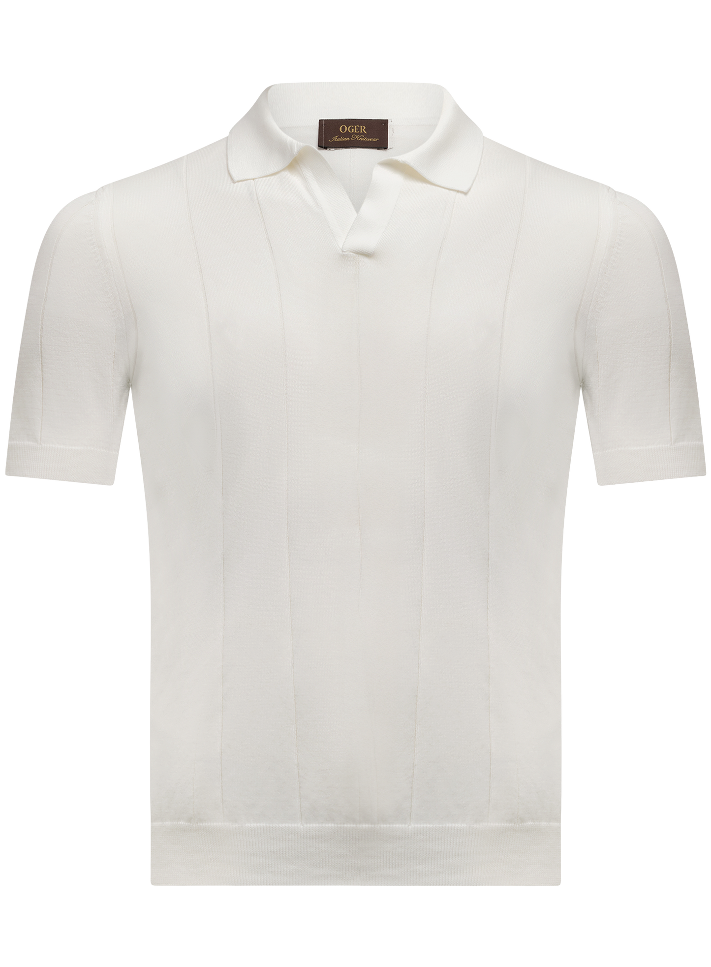 Buttonless polo | Wit