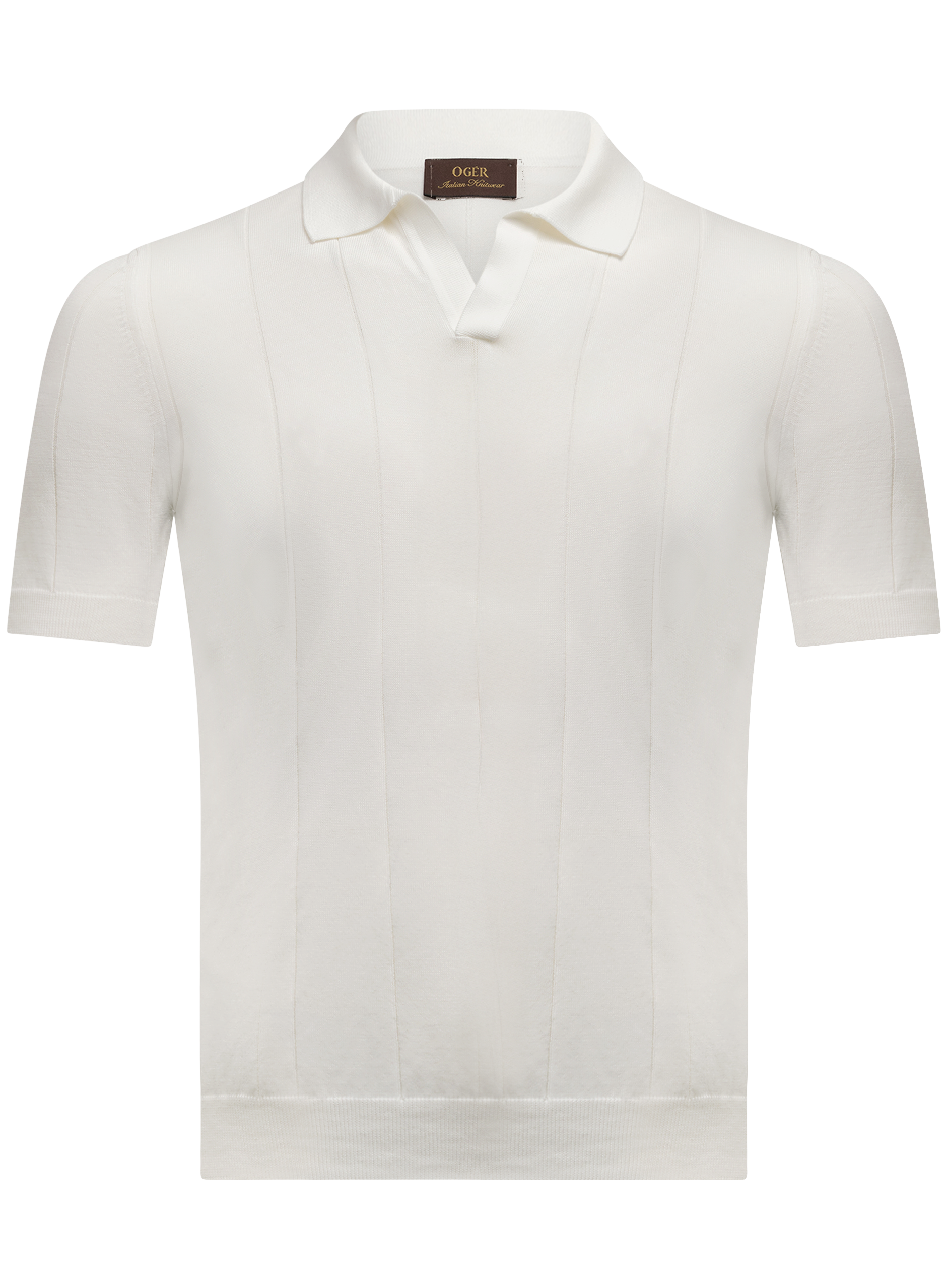 Buttonless polo | Wit