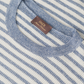 Gestreept t-shirt van linnen en katoen | FULL_WIDTH | L.Blauw