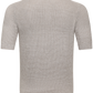 Buttonless polo van linnen en katoen | Beige