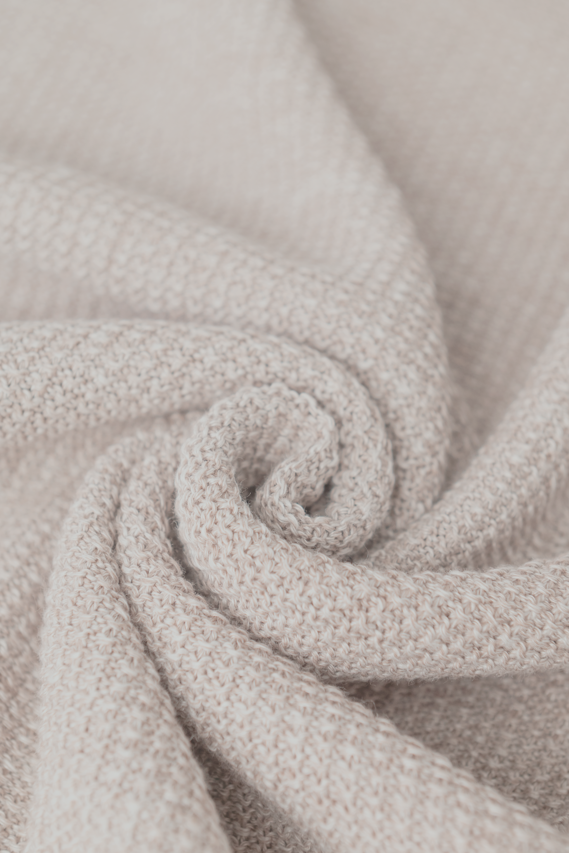 Buttonless polo van linnen en katoen | FULL_WIDTH | Beige