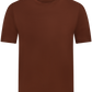 T-shirt van katoen | ROOD-BRUIN
