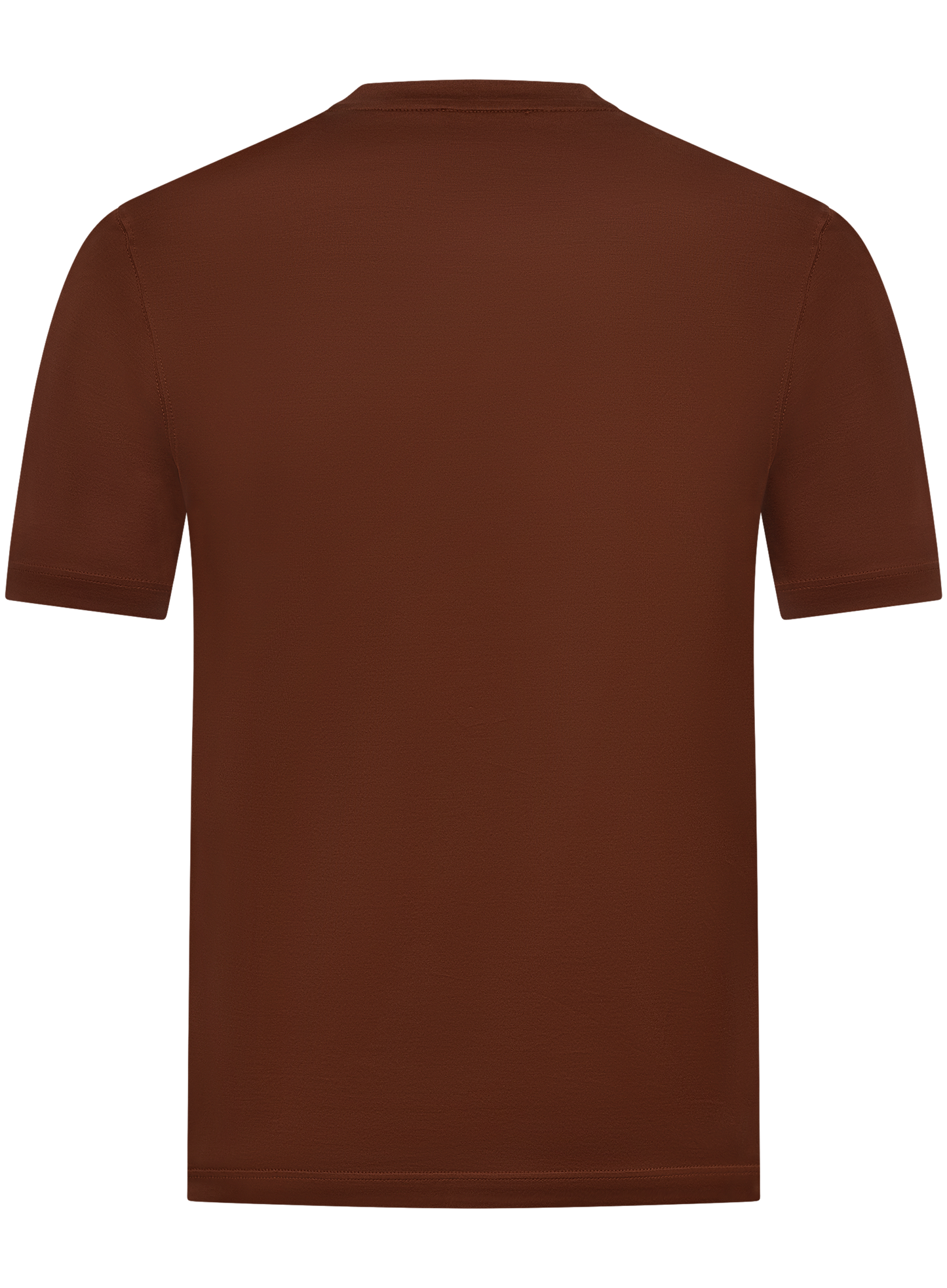 T-shirt van katoen | ROOD-BRUIN